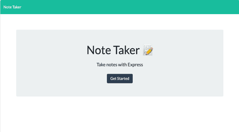 note taker app screenshot